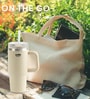 CELLO Quench 600 Insulated Sipper Tumbler with Straw, 550ml, White