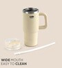CELLO Quench 600 Insulated Sipper Tumbler with Straw, 550ml, White