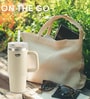 CELLO Quench Pro Insulated Sipper Tumbler with Straw, 880ml, White