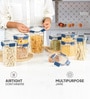 CELLO Stack Lock Airtight Storage Container Set of 6, Blue