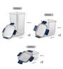 CELLO Stack Lock Airtight Storage Container Set of 6, Blue