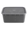Plastic Fruit & Vegetable Basket In Grey Set of 3