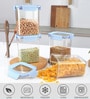 CELLO Stylelock Airtight Storage Container Set of 4, 1500ml, Blue