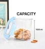 CELLO Stylelock Airtight Storage Container Set of 4, 1500ml, Blue
