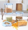 CELLO Stylelock Airtight Storage Container Set of 4, 1500ml, Blue