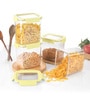 CELLO Stylelock Airtight Storage Container Set of 4, 1800ml, Olive Green