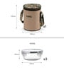 CELLO Trendy Bliss Round Glass Lunch Box Set with Jacket