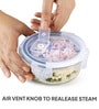 CELLO Trendy Bliss Round Glass Lunch Box Set with Jacket