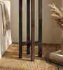 Centaur Wooden Shelf Floor Lamp with Jute Shade and Brown Base