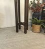 Centaur Wooden Shelf Floor Lamp with Jute Shade and Brown Base