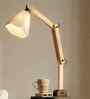 Centaur Wooden Shelf Floor Lamp with Jute Shade and Brown Base