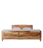 Centaurus Pro King Size Bed with Box Storage in Natural Finish
