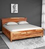 Centaurus Pro King Size Bed with Box Storage in Natural Finish