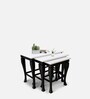 Regail Nest of Tables in White & Black Finish