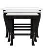 Regail Nest of Tables in White & Black Finish