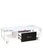 Figo Center Table with Drawer in White Duco Paint