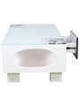 Figo Center Table with Drawer in White Duco Paint