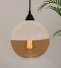 Central Black Glass Hanging Light