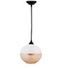 Central Black Glass Hanging Light