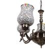 Central Multicolour Iron 5 Lights Chandelier