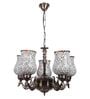 Central Multicolour Iron 5 Lights Chandelier