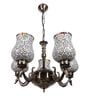 Central Multicolour Iron 5 Lights Chandelier