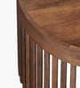 Central Solid Wood Coffee Table In Walnut Finish