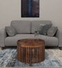 Central Solid Wood Coffee Table In Walnut Finish