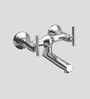 Brass Wall Mixer Bathroom Tap In Chrome Finish (Model No: F2003405)