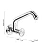 Brass Chrome Plated Basin Tap With 185 MM Long Swivel Spout