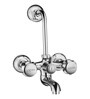 Brass Wall Mixer Bathroom Tap In Chrome Finish (Model No: F3001402)