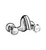Brass Wall Mixer Bathroom Tap In Chrome Finish (Model No: F2006405)