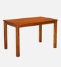Cera Solid Wood 4 Seater Dining Set In Honey Brown Finish With Bench