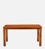 Cera Solid Wood 6 Seater Dining Set In Honey Brown Finish With Bench