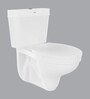 Ceramic White P Trap Wall Mounted Commode (H: 28.4W: 24.4D: 14 Inches)