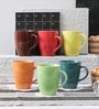 Colour Pop 250ml Multicolour Ceramic (Set of 6) Coffee Mug