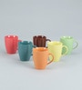 Colour Pop 250ml Multicolour Ceramic (Set of 6) Coffee Mug