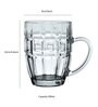 Transparent 390ml (Set of 2) Beer Glasses