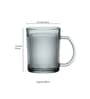 200 ml Transparent Glass Dotted Shaped Set of 6 Tea Cups