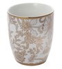 Porcelain Coffee Mugs with Leaf Print, 300 ML, Set Of 2