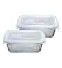 ceradeco Rectangular Glass Lunch Box Set of 2