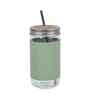 ceradeco Set Of 2 Water Glass With Straw And Lid