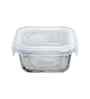 Set of 2 Square Glass Lunch Box