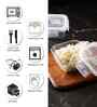 Set of 2 Square Glass Lunch Box