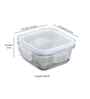 Set of 2 Square Glass Lunch Box
