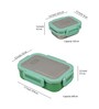 Green Stainless Steel (600 ml, Container 150 ml ) 2 Pcs Lunch Box