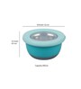 400 ml Blue Stainless Steel Lunch Box