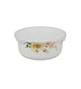 White Glass (Small 450 Ml, Medium 750 ML, Large 1200 ML) 3 Pcs Lunch Box