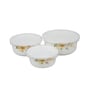 White Glass (Small 450 Ml, Medium 750 ML, Large 1200 ML) 3 Pcs Lunch Box