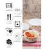 White Glass (Small 450 Ml, Medium 750 ML, Large 1200 ML) 3 Pcs Lunch Box